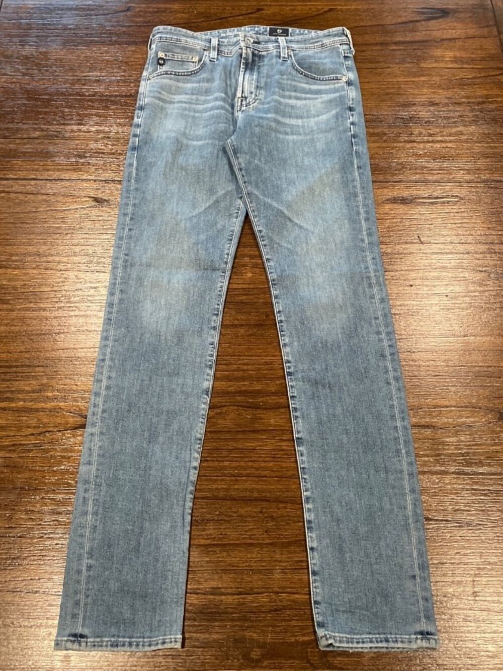 AG Stockton Skinny Jean Men's 32x32 Sandpiper Medium Wash Stretch Distressed Fad